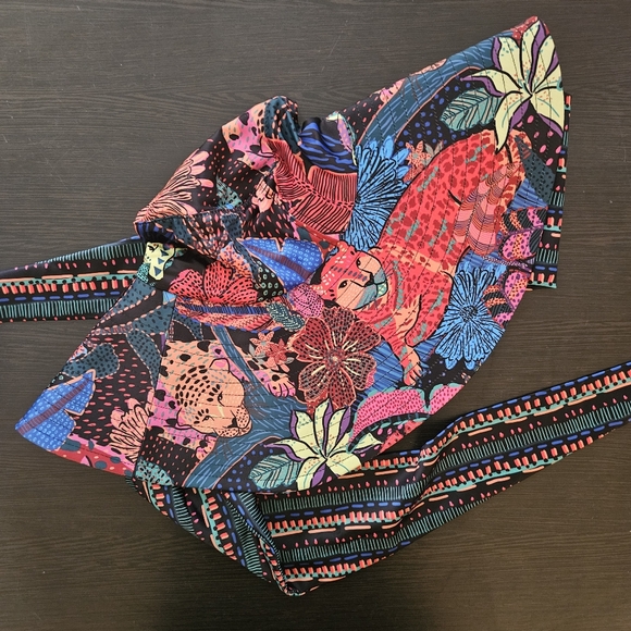 Farm Rio Black Cool Leopards Sun Hat - Picture 2 of 4